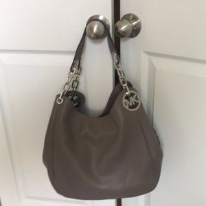 Grey/taupe Michael Kors handbag